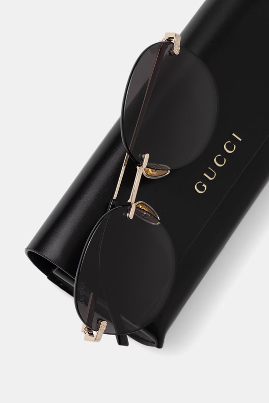 Akcesoria Gucci okulary przeciwsłoneczne damskie GG2101SA złoty