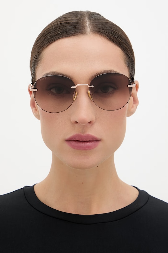 Gucci okulary przeciwsłoneczne damskie GG2101SA złoty