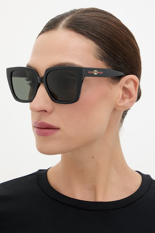 Gucci okulary przeciwsłoneczne damskie czarny GG2102S