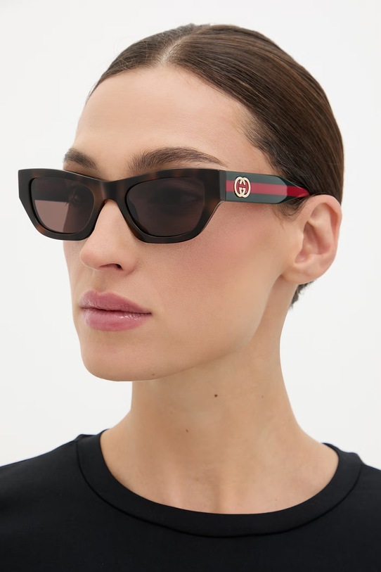 Gucci okulary przeciwsłoneczne damskie brązowy GG2116S