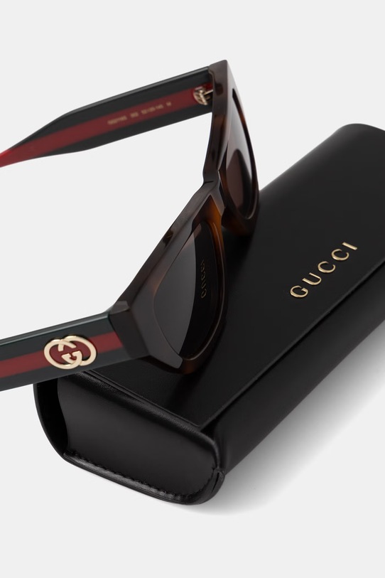 Akcesoria Gucci okulary przeciwsłoneczne damskie GG2116S brązowy