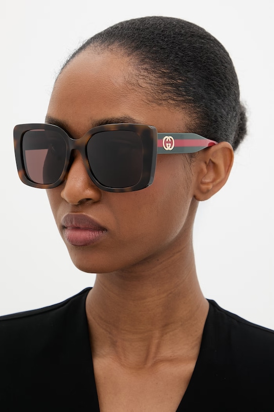 Gucci sluneční brýle dámské hnědá GG2118SA