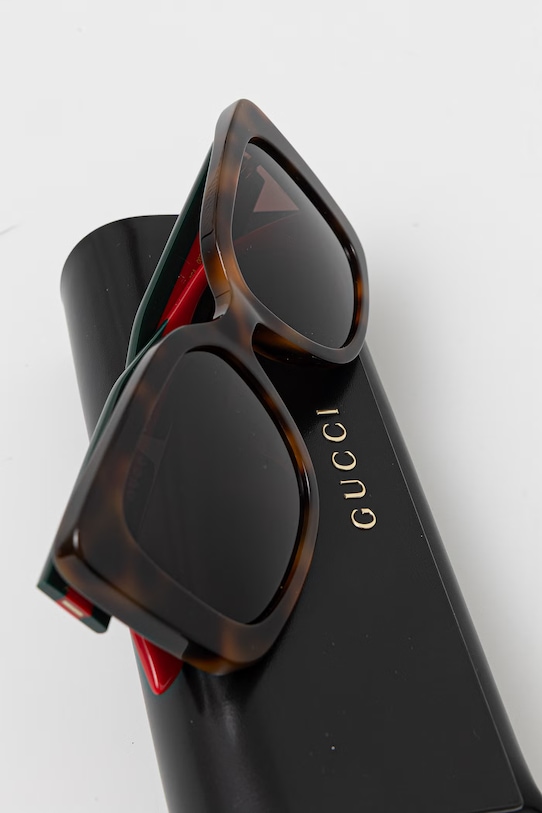 Gucci okulary przeciwsłoneczne damskie brązowy GG2118SA
