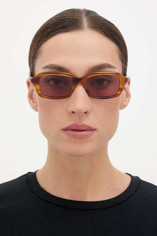 Gucci okulary przeciwsłoneczne damskie GG2152S brązowy