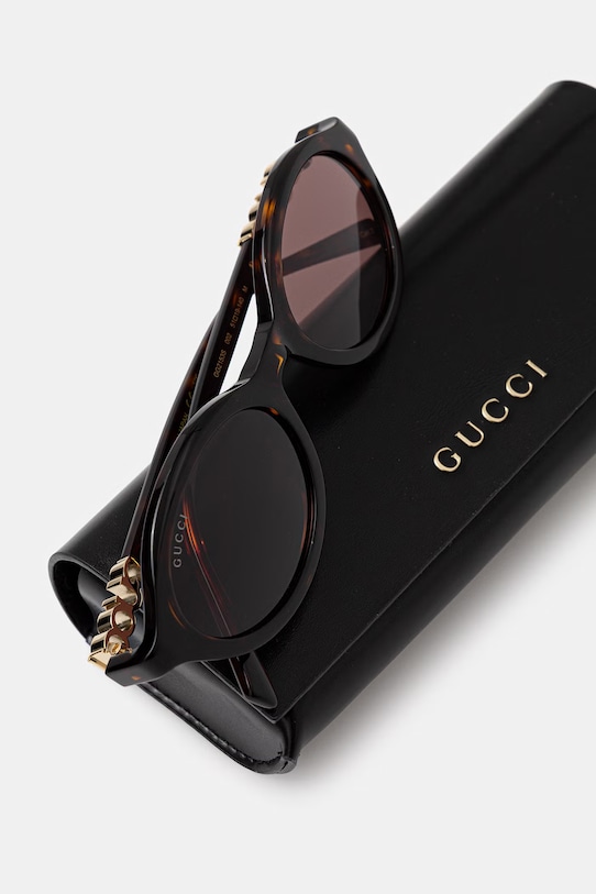 Akcesoria Gucci okulary przeciwsłoneczne damskie GG2153S brązowy