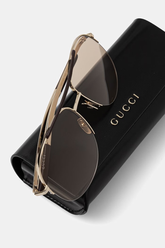 Akcesoria Gucci okulary przeciwsłoneczne damskie GG2165S złoty