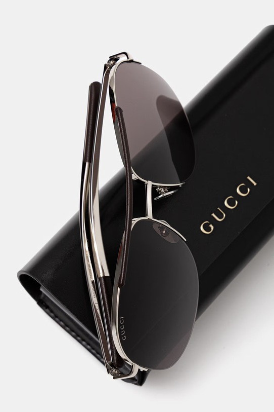 Akcesoria Gucci okulary przeciwsłoneczne damskie GG2165S srebrny