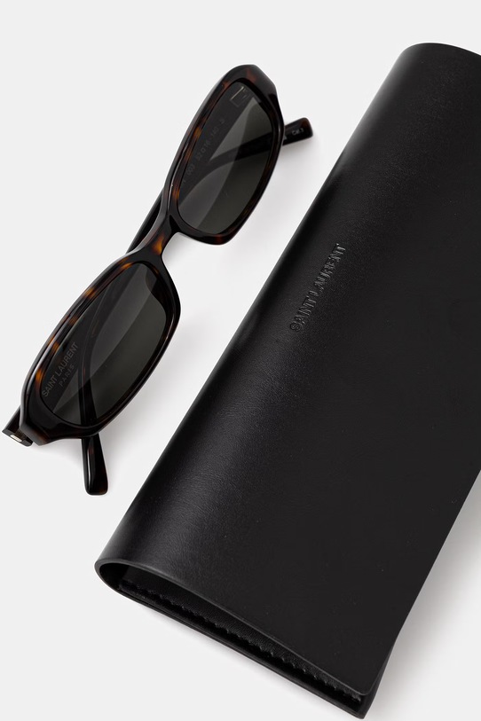 Akcesoria Saint Laurent okulary przeciwsłoneczne damskie SL.872.ERIN brązowy