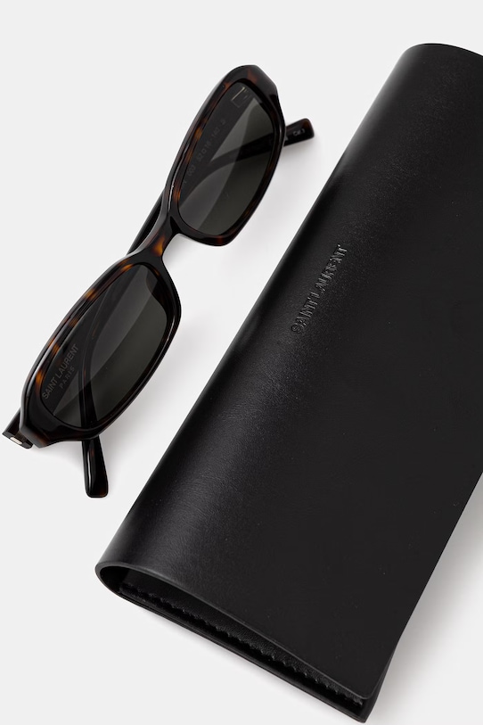 Akcesoria Saint Laurent okulary przeciwsłoneczne damskie SL.872.ERIN brązowy