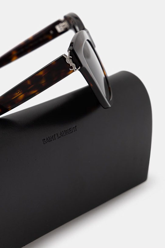 Akcesoria Saint Laurent okulary przeciwsłoneczne damskie SL.M156 brązowy