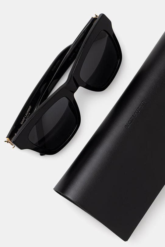Akcesoria Saint Laurent okulary przeciwsłoneczne damskie SL.M156 czarny