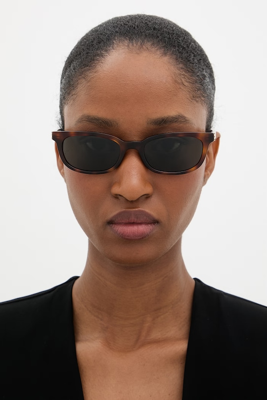 Saint Laurent okulary przeciwsłoneczne damskie SL.M160 brązowy