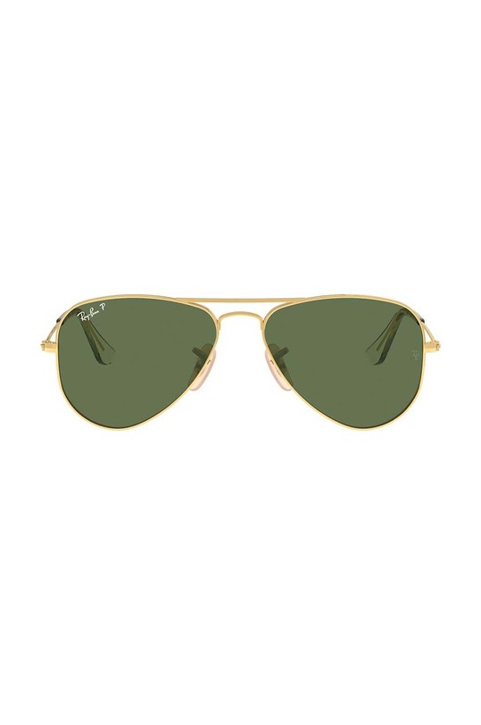 Ray-Ban okulary przeciwsłoneczne dziecięce JUNIOR AVIATOR 0RJ9506S.Polarized zielony AA00