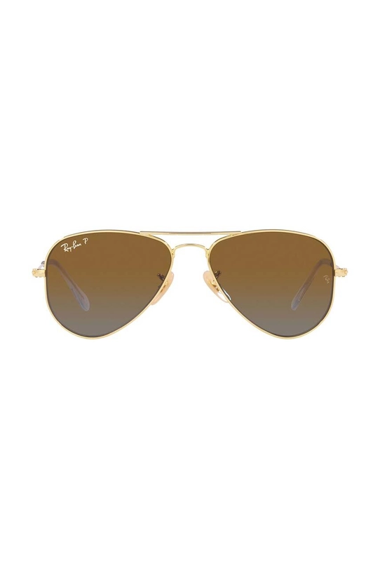 Детские солнцезащитные очки Ray-Ban Junior Aviator 0RJ9506S.Polarized коричневый AA00