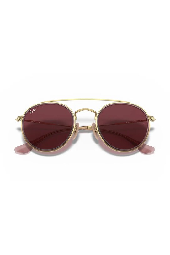 Ray-Ban ochelari de soare copii Round Double Bridge 0RJ9647S aur