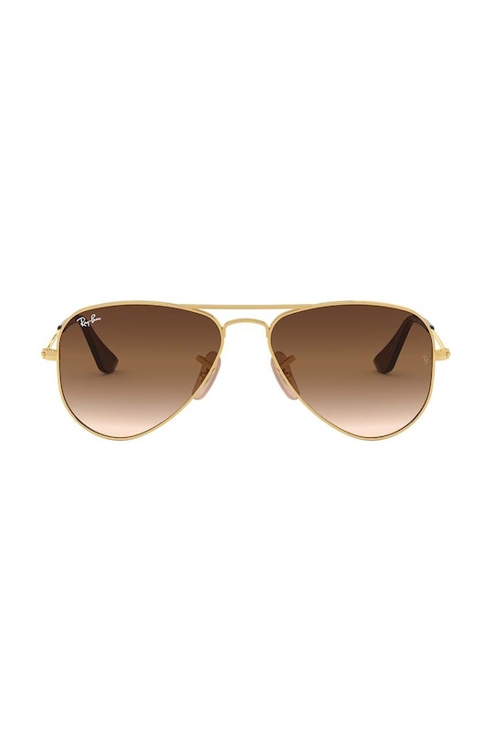 Ray-Ban okulary przeciwsłoneczne dziecięce JUNIOR AVIATOR 0RJ9506S.K brązowy AA00