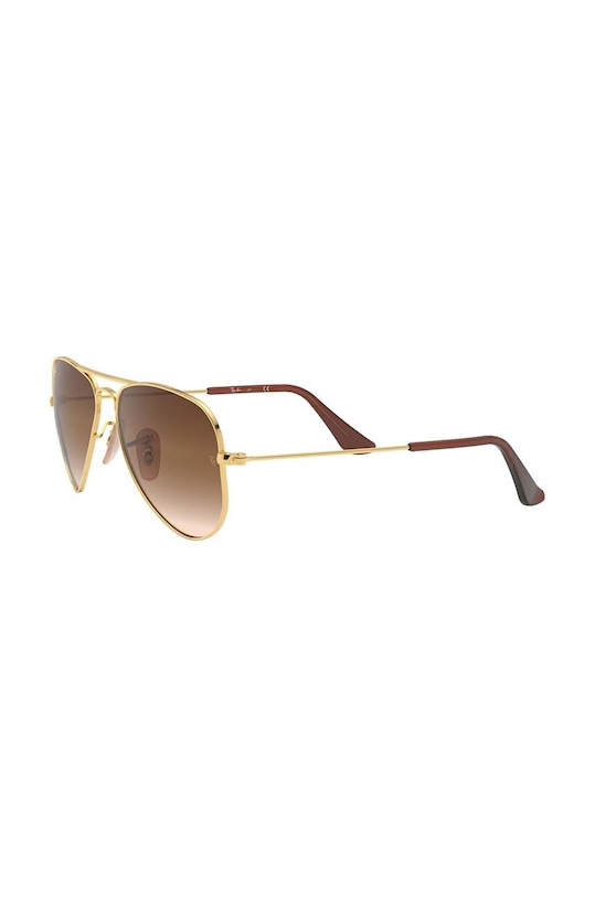 Chłopiec Ray-Ban okulary przeciwsłoneczne dziecięce JUNIOR AVIATOR 0RJ9506S.K brązowy