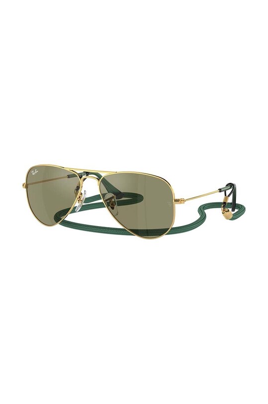 Ray-Ban okulary przeciwsłoneczne dziecięce JUNIOR AVIATOR zielony 0RJ9506S.PPYH