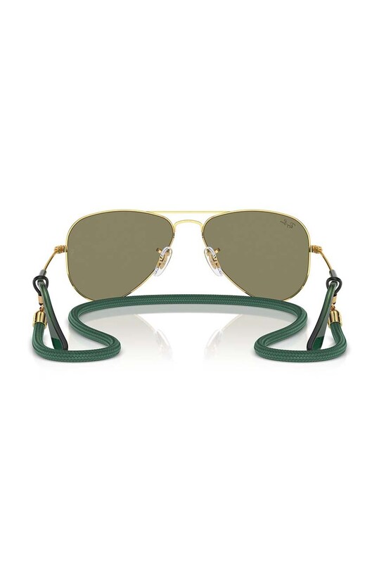 Ray-Ban okulary przeciwsłoneczne dziecięce JUNIOR AVIATOR zielony 0RJ9506S.PPYH