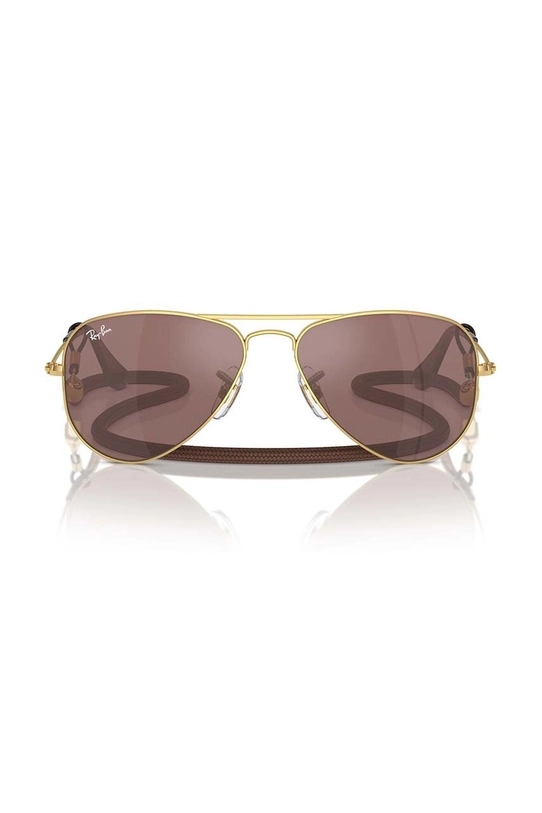 Ray-Ban ochelari de soare copii JUNIOR AVIATOR 0RJ9506S.PPYH maro AA00