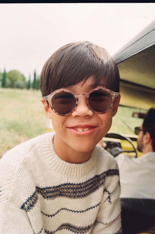 IZIPIZI okulary przeciwsłoneczne dziecięce JUNIOR SUN #d pomarańczowy JSLMSD