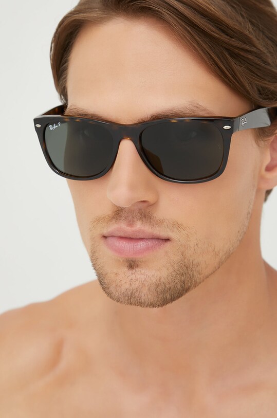Ray-Ban ochelari New Wayfarer maro 0RB2132.902/58.58