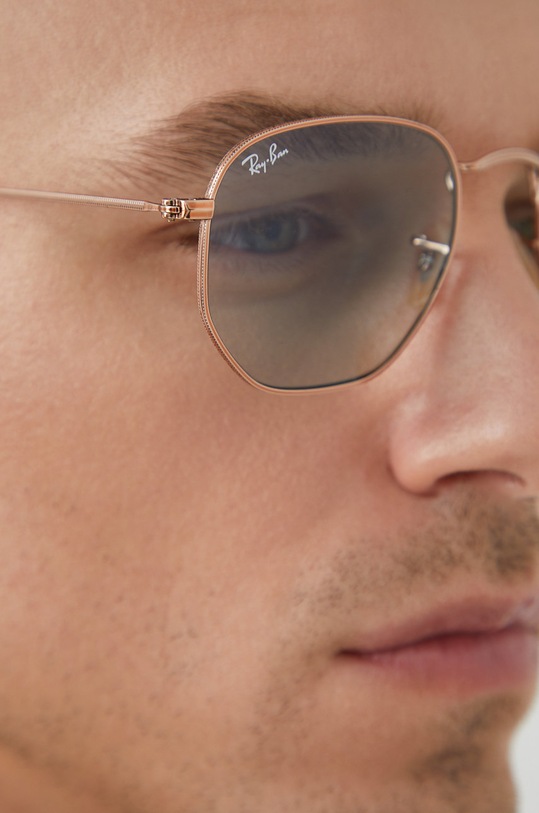 Ray-Ban - Naočale Hexagonal Flat 0RB3548N.91310Y.51 plava