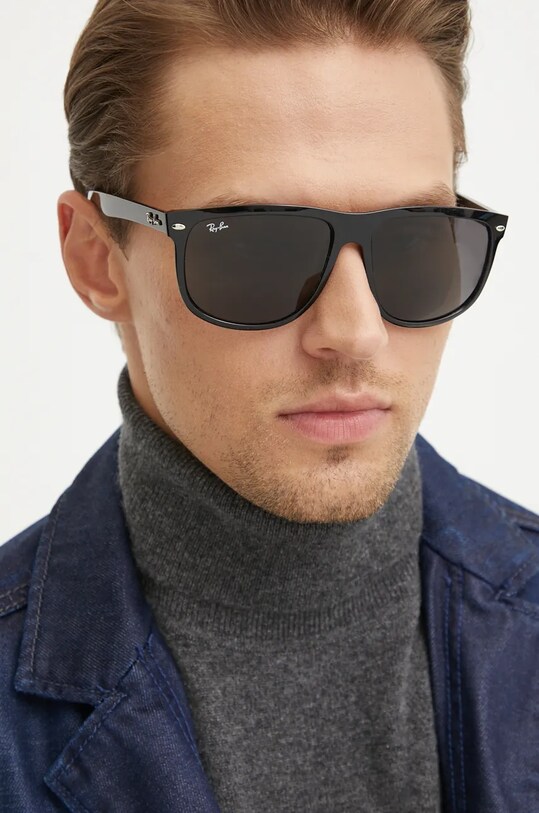 Ray-Ban occhiali da sole BOYFRIEND a tinta unita nero 0RB4147