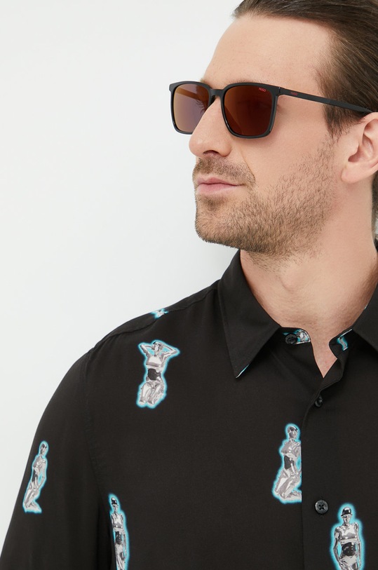 HUGO okulary przeciwsłoneczne jednolita czarny HG.1096/S