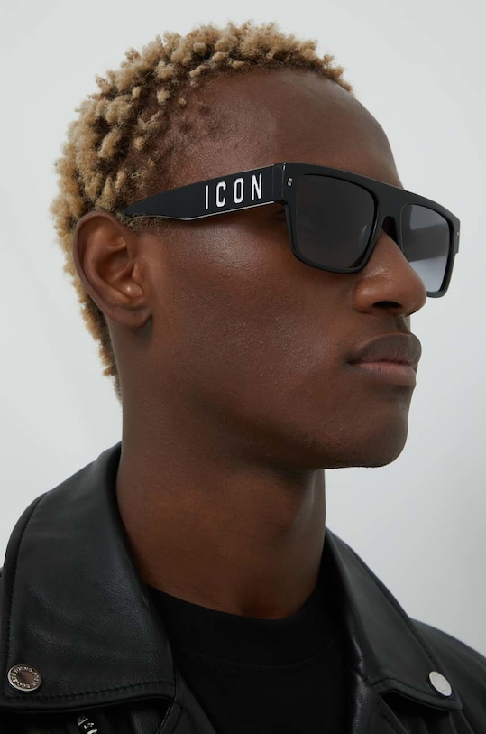 DSQUARED2 napszemüveg négyszögletes fekete ICON.0003/S