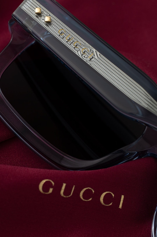 Gucci okulary przeciwsłoneczne niebieski GG1085S