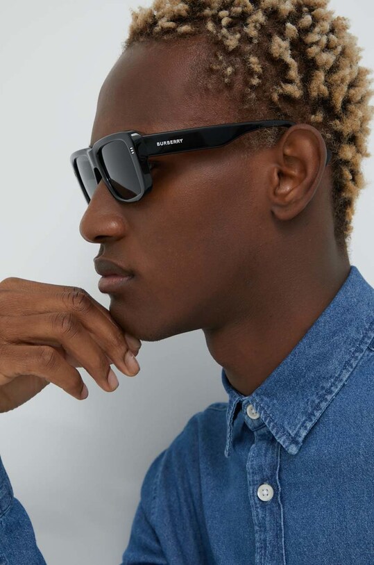 Burberry sunglasses solid black 0BE4376U