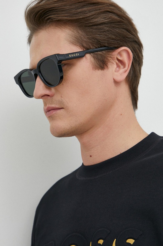 Gucci occhiali da sole GG1237S a tinta unita nero GG1237S
