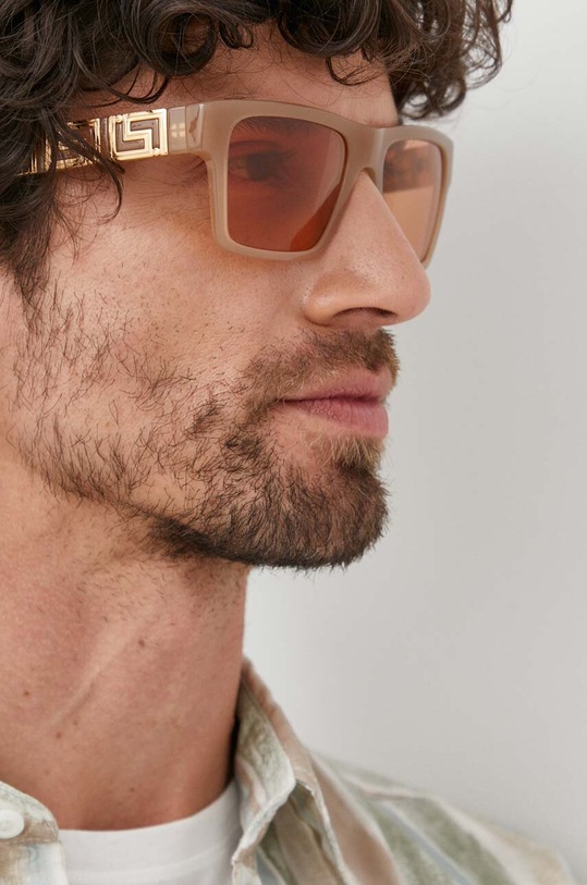 Akcesoria Versace okulary przeciwsłoneczne 0VE4445 beżowy