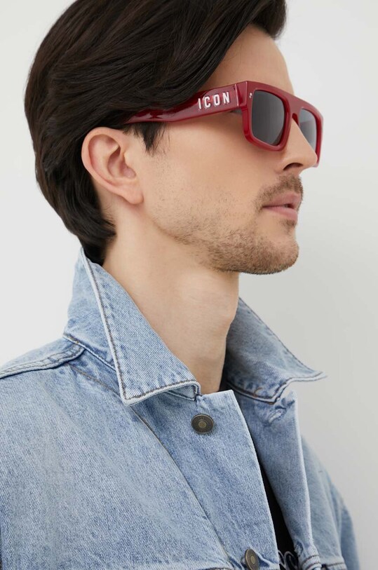 Сонцезахисні окуляри DSQUARED2 прямокутна червоний ICON.0008/S