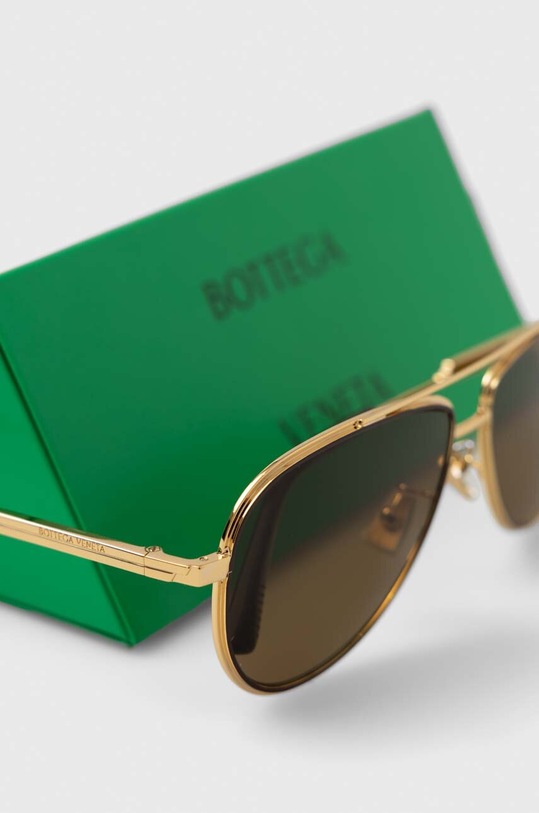 Bottega Veneta okulary przeciwsłoneczne złoty BV1240S