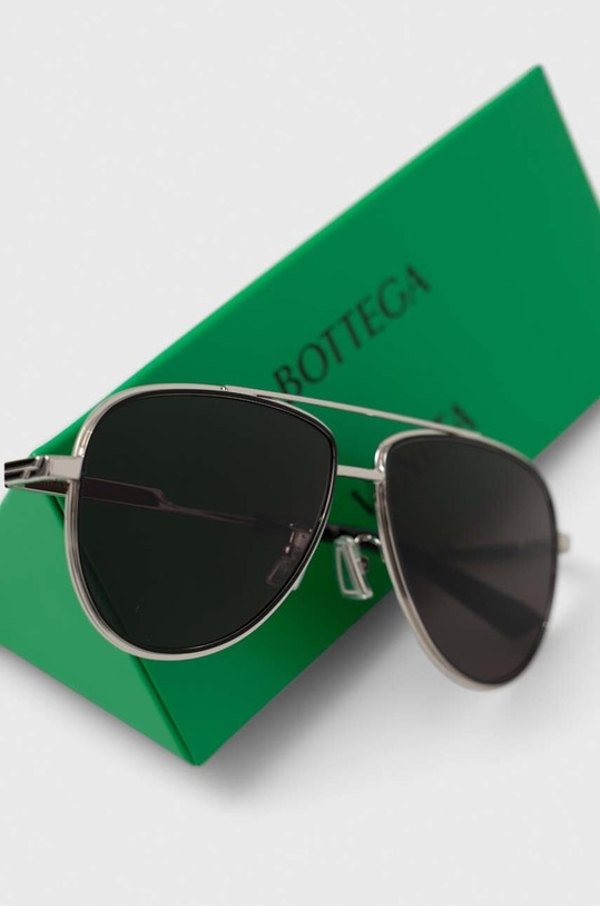 Bottega Veneta okulary przeciwsłoneczne srebrny BV1240S