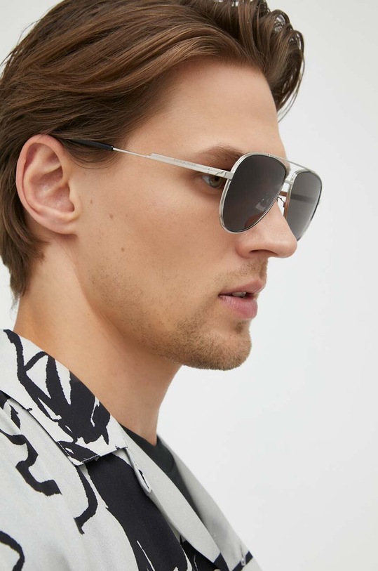 Bottega Veneta okulary przeciwsłoneczne BV1240S srebrny