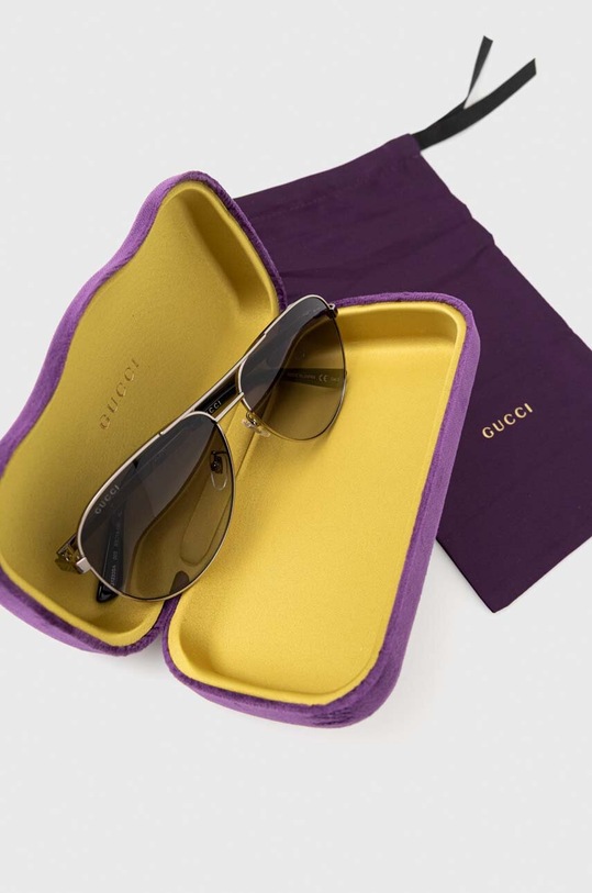Gucci okulary przeciwsłoneczne szary GG1233SA