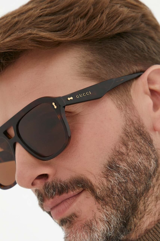 Gucci okulary przeciwsłoneczne GG1263S brązowy