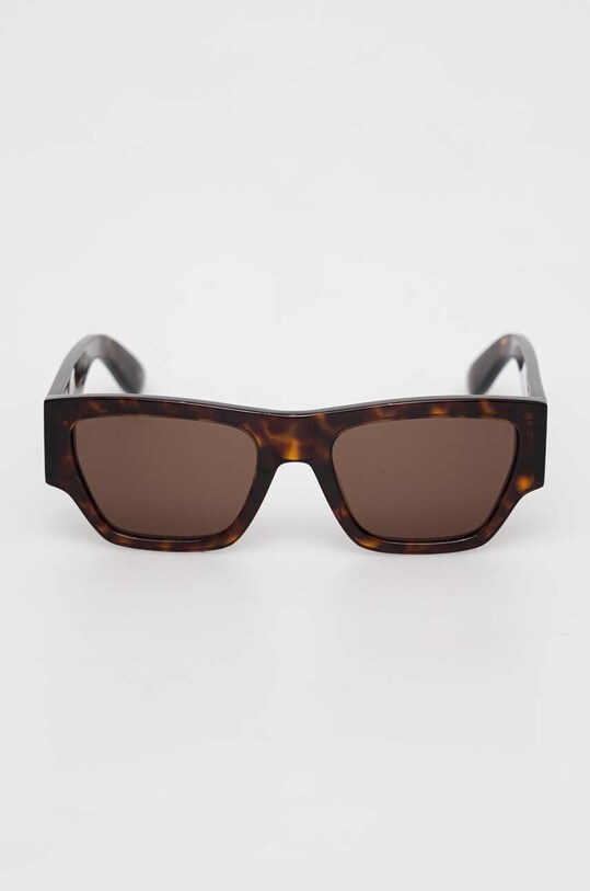 Akcesoria Alexander McQueen okulary przeciwsłoneczne AM0393S brązowy
