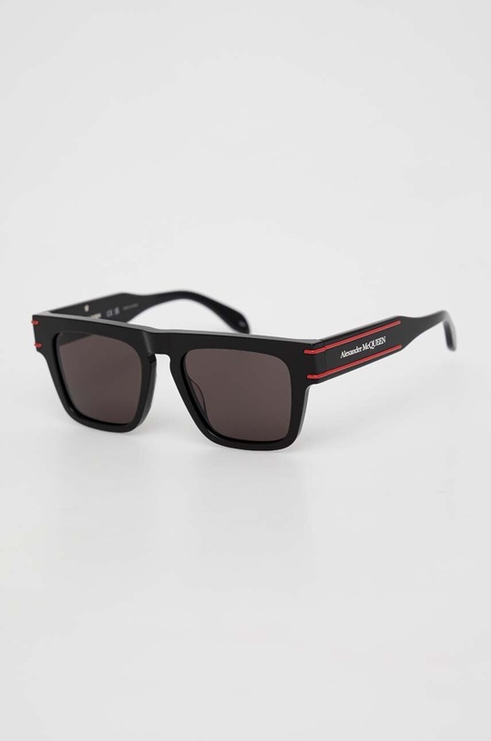 Alexander McQueen okulary przeciwsłoneczne AM0397S czarny AA00