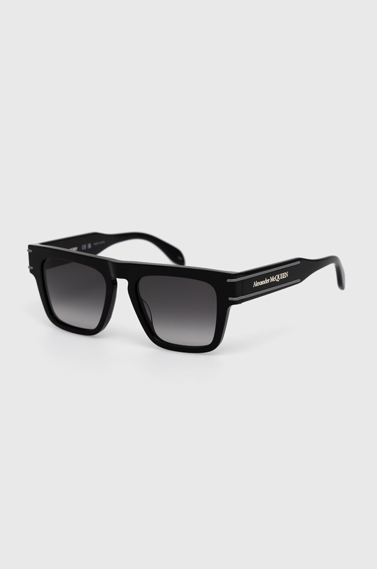 Alexander McQueen okulary przeciwsłoneczne AM0397S czarny AA00