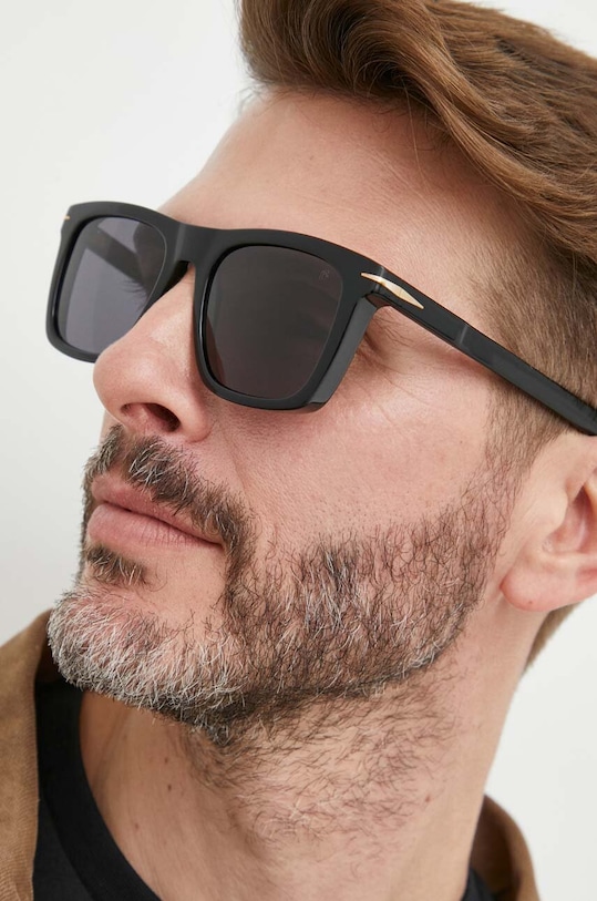David Beckham okulary przeciwsłoneczne prostokątne czarny DB.7000/S