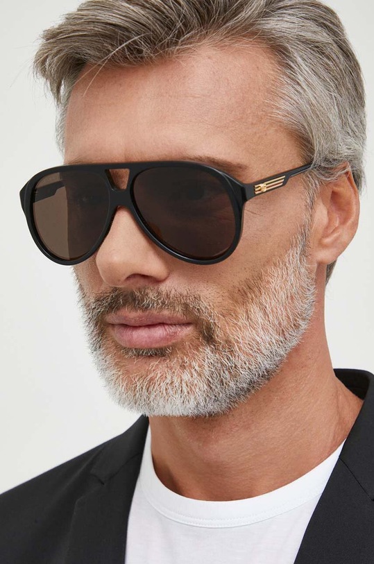 Gucci okulary przeciwsłoneczne pilotki czarny GG1286S