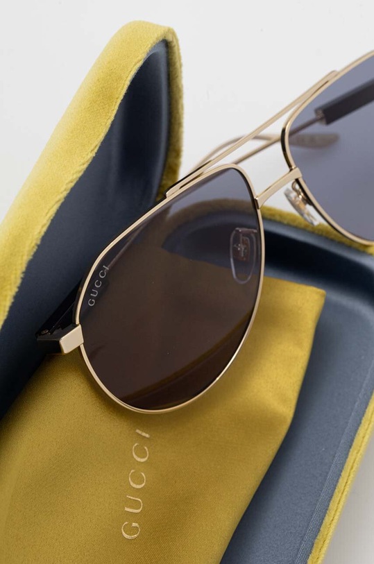 Gucci okulary przeciwsłoneczne GG1311S złoty