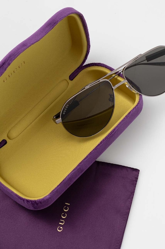 Gucci okulary przeciwsłoneczne GG1311S srebrny
