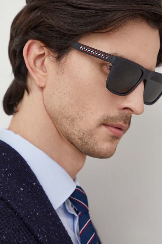 Burberry okulary przeciwsłoneczne prostokątne szary 0BE4402U