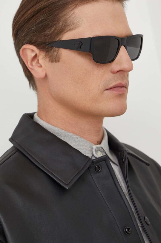 Versace okulary przeciwsłoneczne jednolita czarny 0VE2262