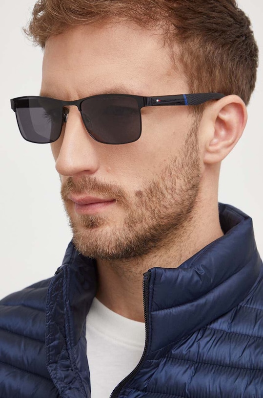 Tommy Hilfiger okulary przeciwsłoneczne jednolita czarny TH.2040/S